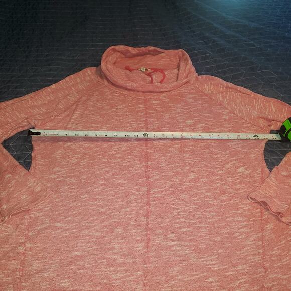 Sonoma Size 2X/3X Cowl Neck Heathered Pink Active Sweatshirt FLAW - Picture 7 of 8